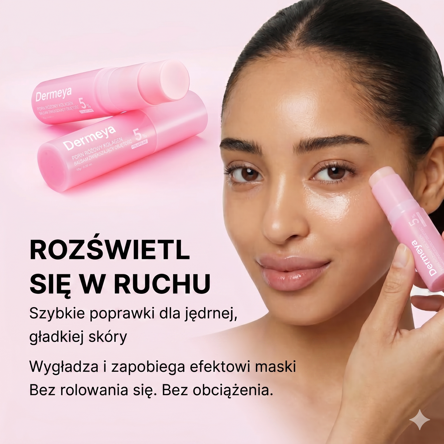 PDRN Różowy Balsam Multikolagenowy na Objętość